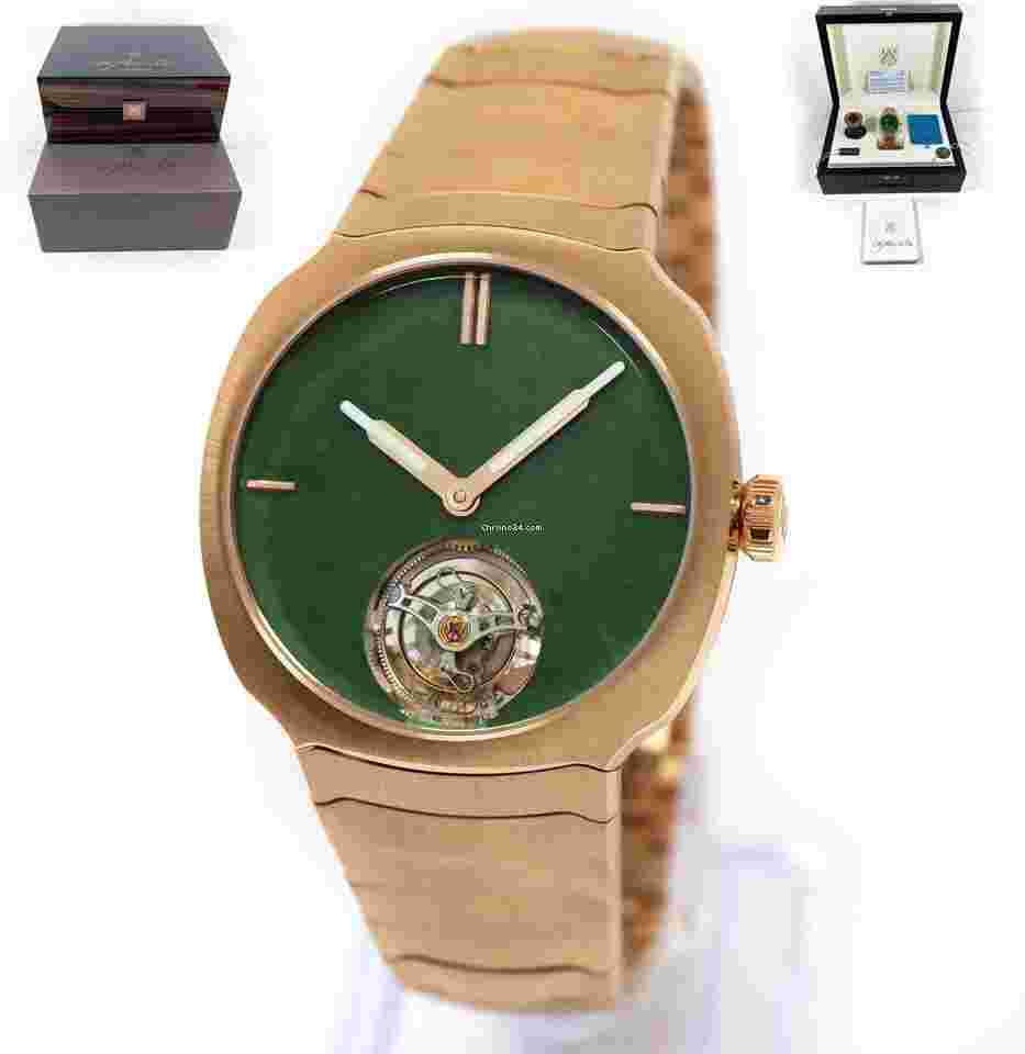 H.Moser & Cie.
Streamliner Tourbillon Wyoming Jade 6804-0406 40MM Rg Box Papers