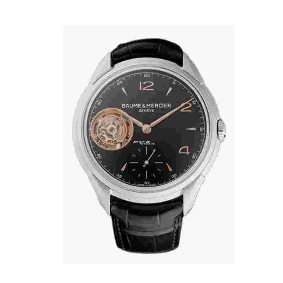 Baume & Mercier Clifton
Tourbillon 10455 Stainless Steel With Black Leather Watch Black Dial 2024