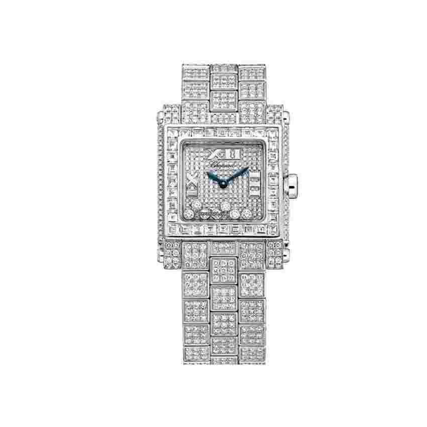 Chopard Happy Sport
White Gold With Factory Set Round and Baguette Diamond NEW UNWORN CHOPARD CERT
