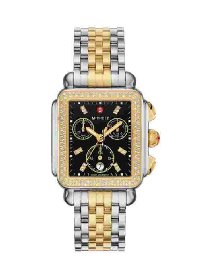 Michele Deco
MWW06A000808 Deco Diamonds Chrono Two Tone 35 mm Quartz Women's Watch