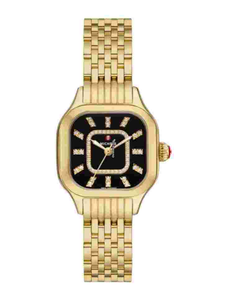 Michele
MWW33B000016 Meggie 29mm Gold Tone Steel Black Dial Quartz Women's Watch