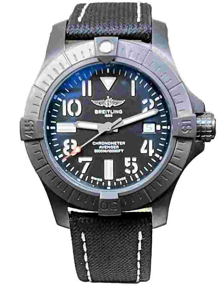 Breilting Avenger Seawolf Nightmission Automatic Black Pvd V17319 Watch