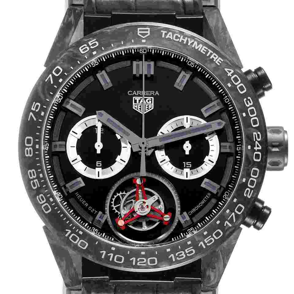 TAG Heuer Carrera Heuer-02T
Omotesando Boutique LE Titanium Carbon Watch CAR5A8AD Box Card