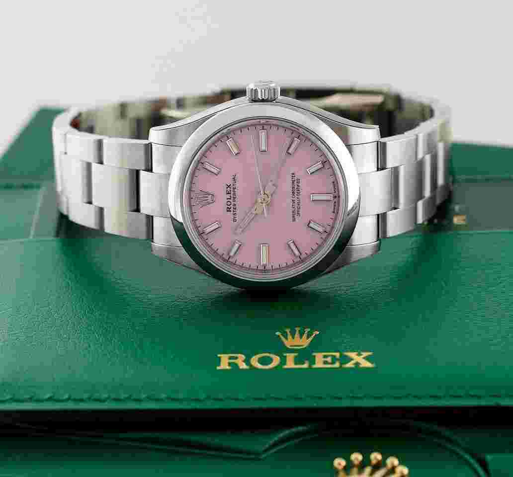 Rolex Oyster Perpetual 31
277200 Candy Pink Rare Novelty Model Superalloy 904L 31mm Stainless Steel
