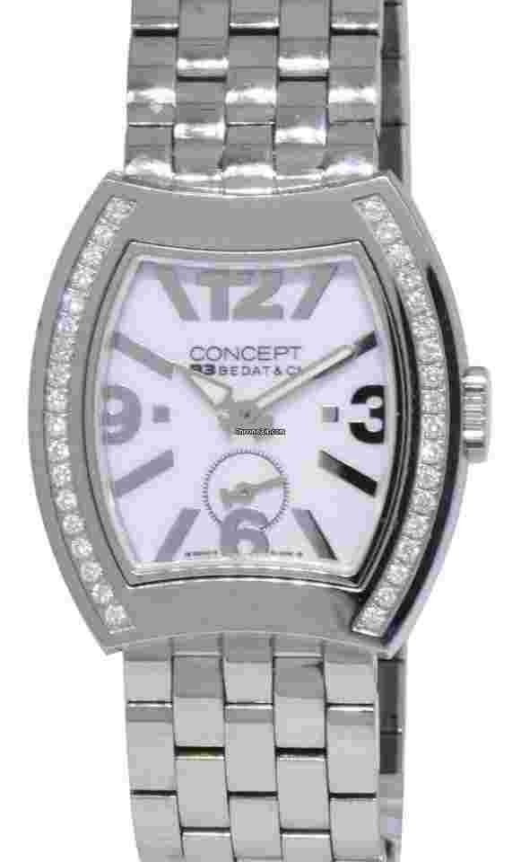Bedat & Co
NOS Bedat & Co. Concept B3 Steel & Diamond White Ladies Quartz Watch B/P CB03