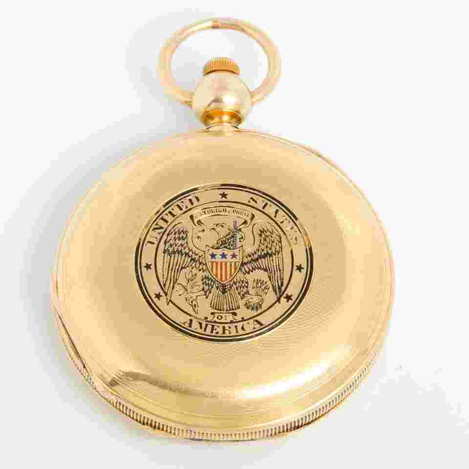 Waltham
Presidential Presentation Model 1862 18K Yellow Gold Pocket Watch