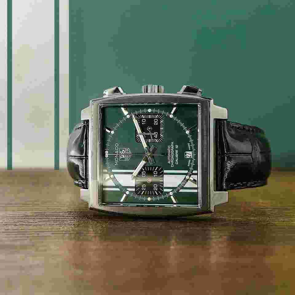 TAG Heuer Monaco Calibre 12
"Exclusive Swiss Limited Edition" Only 250 Pcs Green Dial