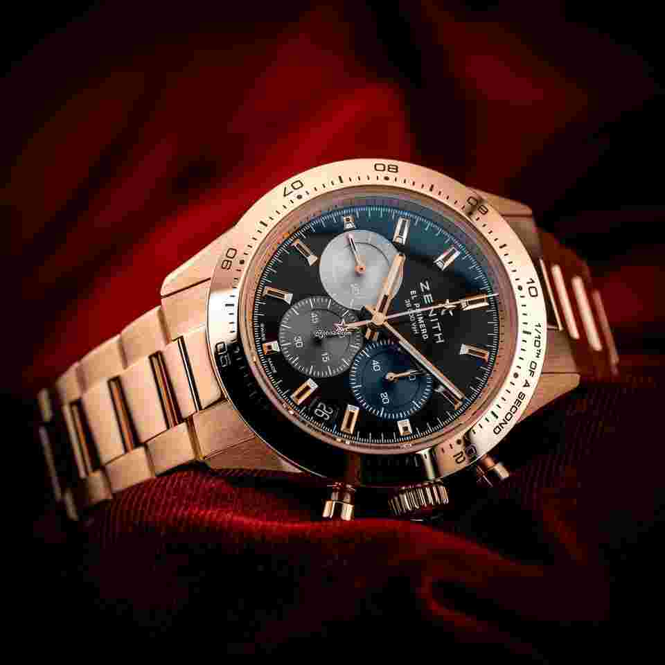 Zenith Chronomaster Sport
Rose Gold Black Dial Complete Box & Papers 18.3101.3600/21.M3100