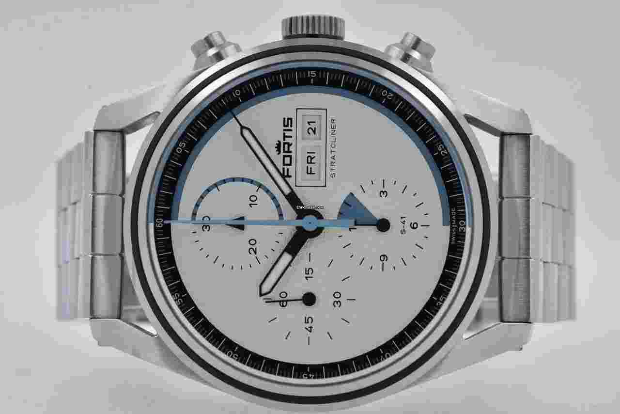 Fortis
Stratoliner S-41 White Dial F2340006 Chronograph
