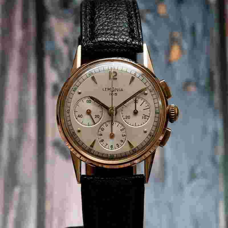 Lemania
Chronograph 105 Yellow Gold 18K 2 Year Warranty 1950