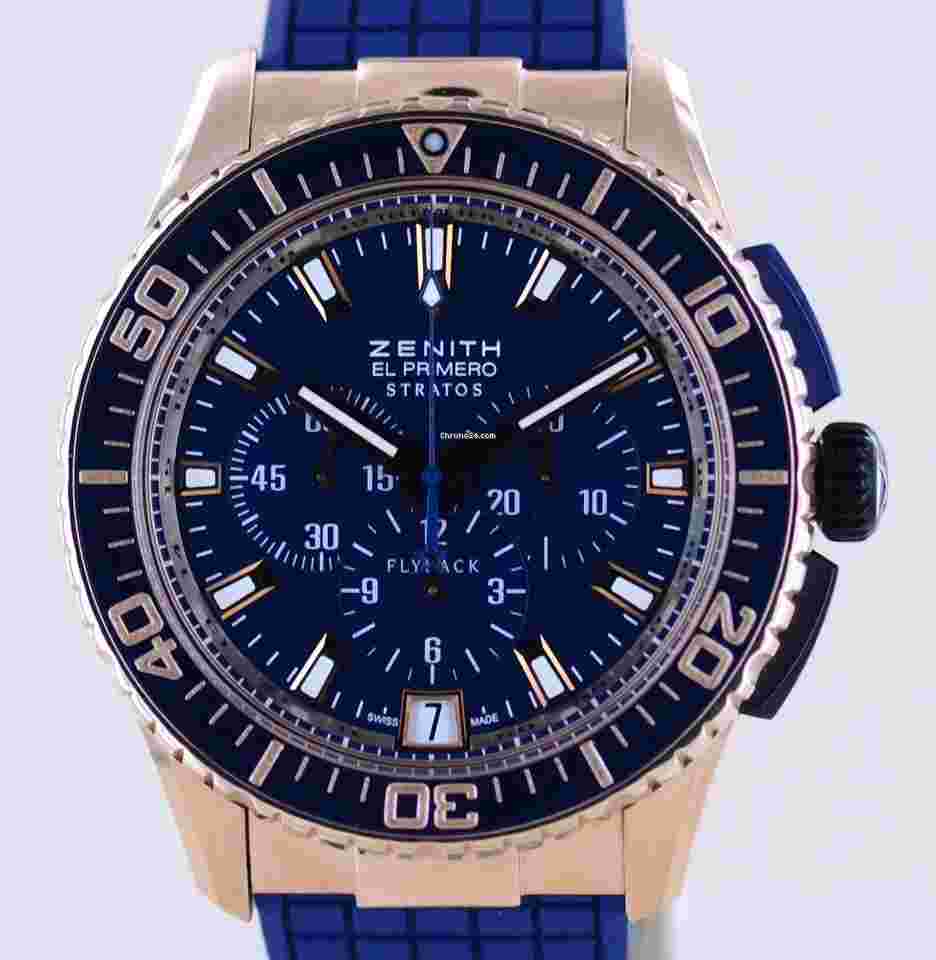 Zenith El Primero Stratos Flyback
Americas 18K Roségold Chronograph Flyback 45,5mm B+P