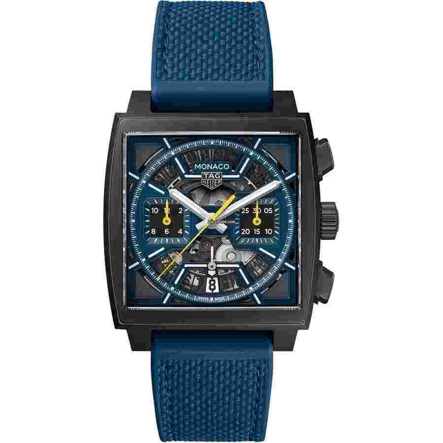 TAG Heuer Monaco
Chronograph 39mm Automatic CBL2188.FT6261 DLC Titanium Case Watch 2024