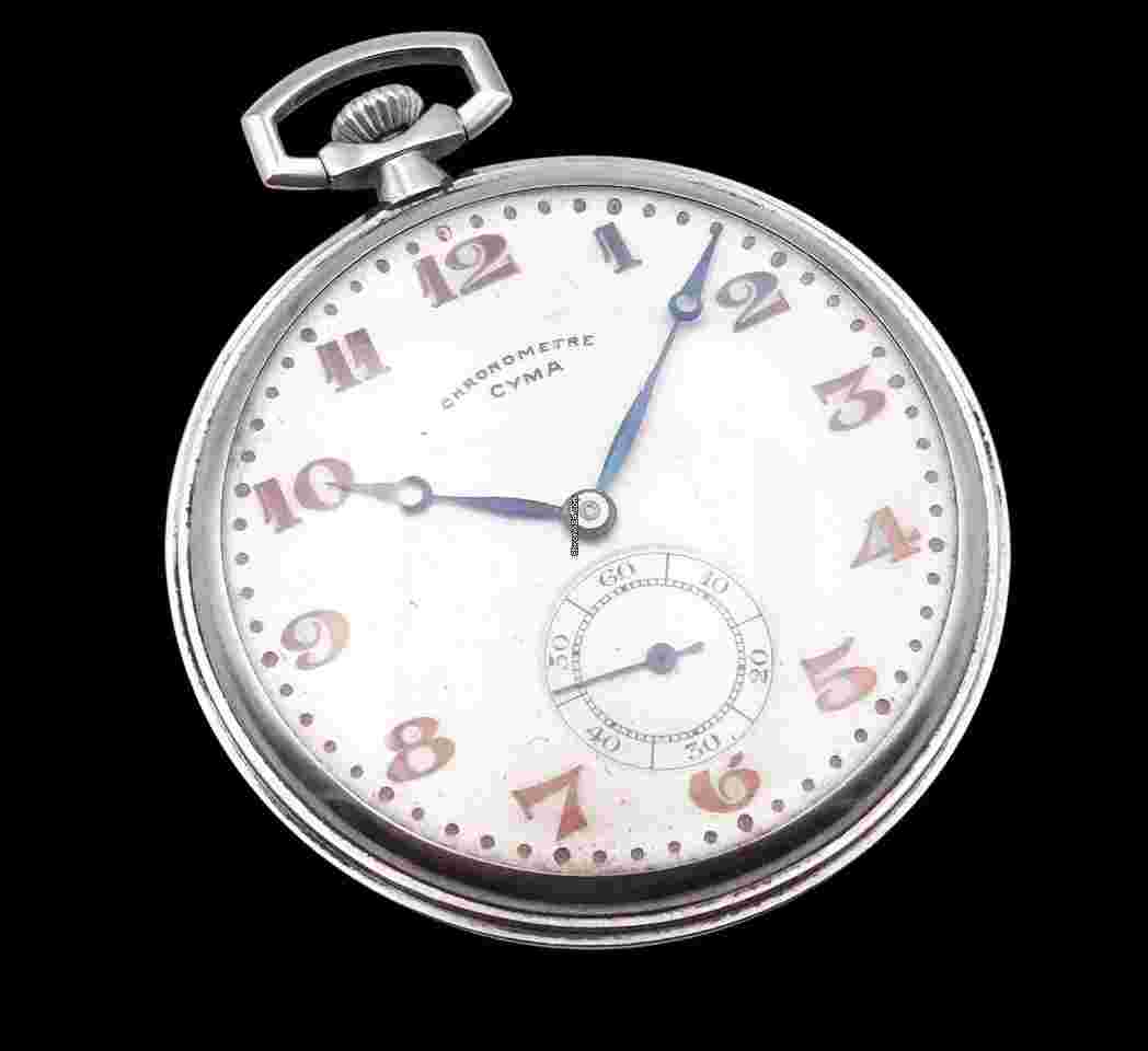 Cyma
Chronomètre ultra thin Pocket Watch 1930's art deco
