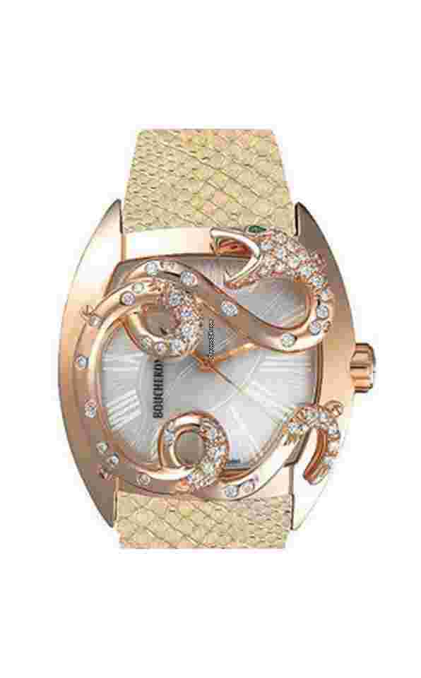Boucheron
Snake MEC Cobra 18K Rose Gold & Diamonds Lady's Watch