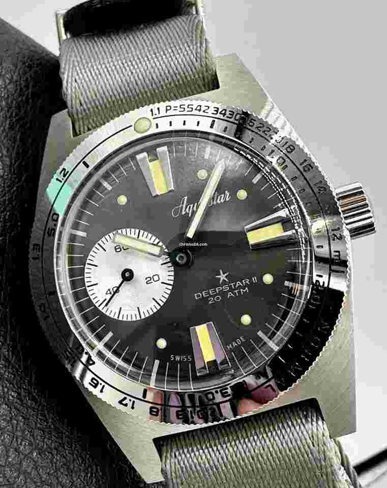 Aquastar
DEEPSTAR II STEEL GREY DIAL SWISS AUTOMATIC 37MM STAINLESS STEEL 200M