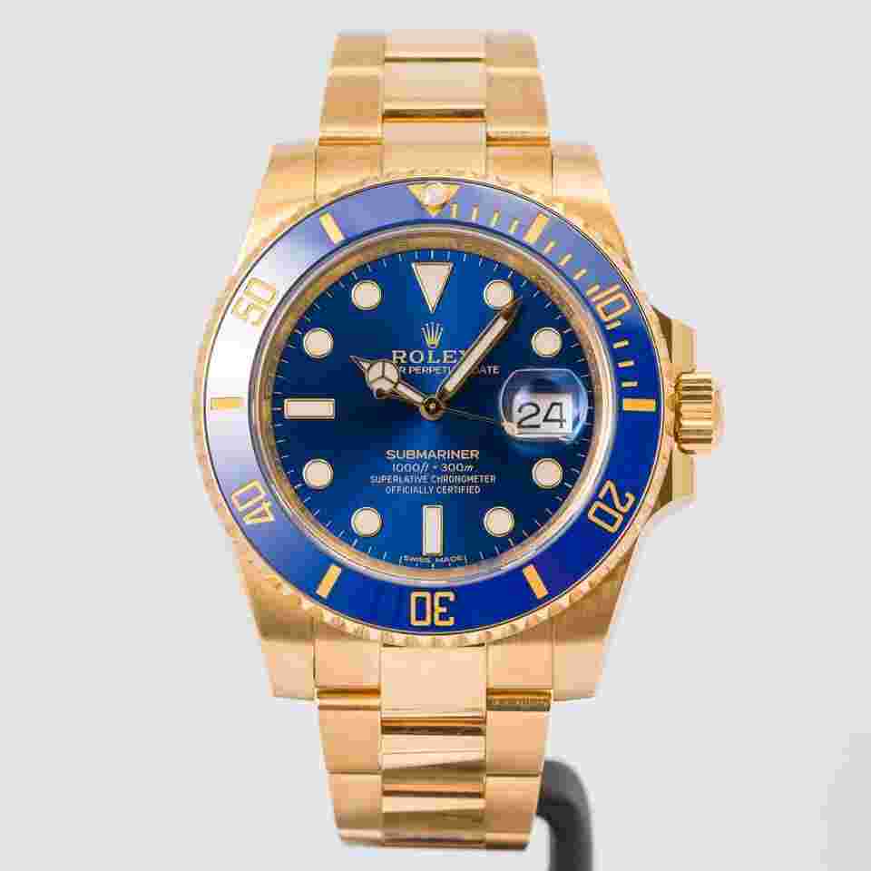 Rolex Submariner Date
40 Blue Dial Yellow Gold 40mm (116618LB) - BOX & PAPERS 2019