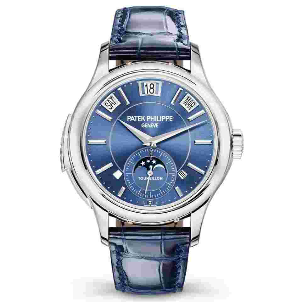 Patek Philippe Minute Repeater Perpetual Calendar
5207G-001 White Gold With Blue Leather Watch Blue Dial 2020