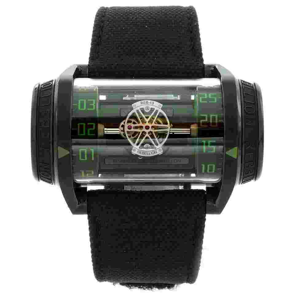 Rebellion
Weap-One Biaxial Flying Tourbillon Green Unworn - Inventory 6852