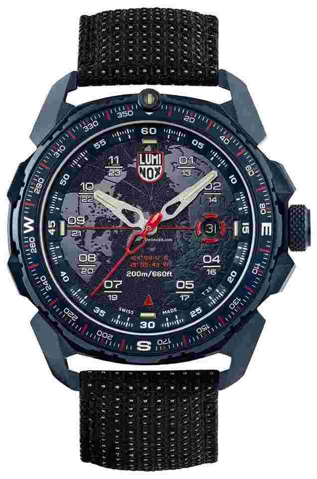 Luminox
Ice-Sar Arctic Blue Steel Black Textile Divers Quartz Mens Watch XL.1203
