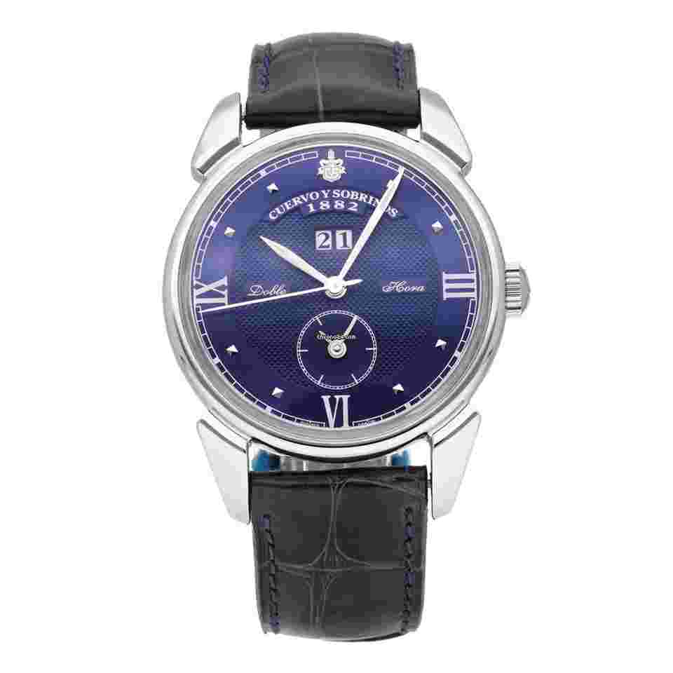 Cuervo y Sobrinos Historiador
Dual Time 40mm Automatic Men’s Watch 3194D.1B