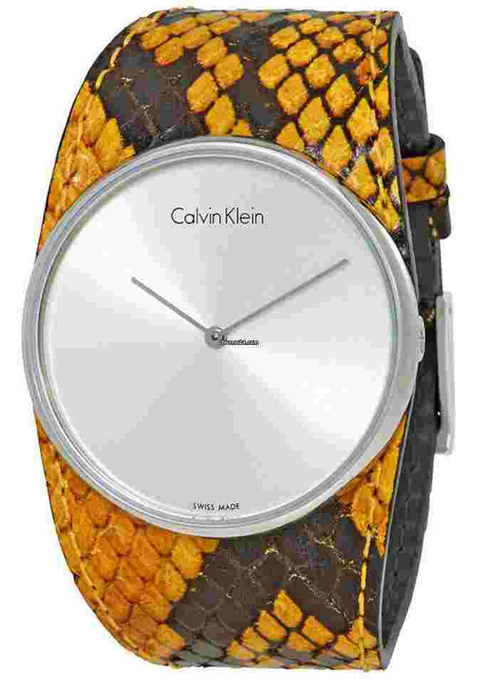 ck Calvin Klein
Spellbound Yellow and Black Leather Quartz Womens Watch K2E23626