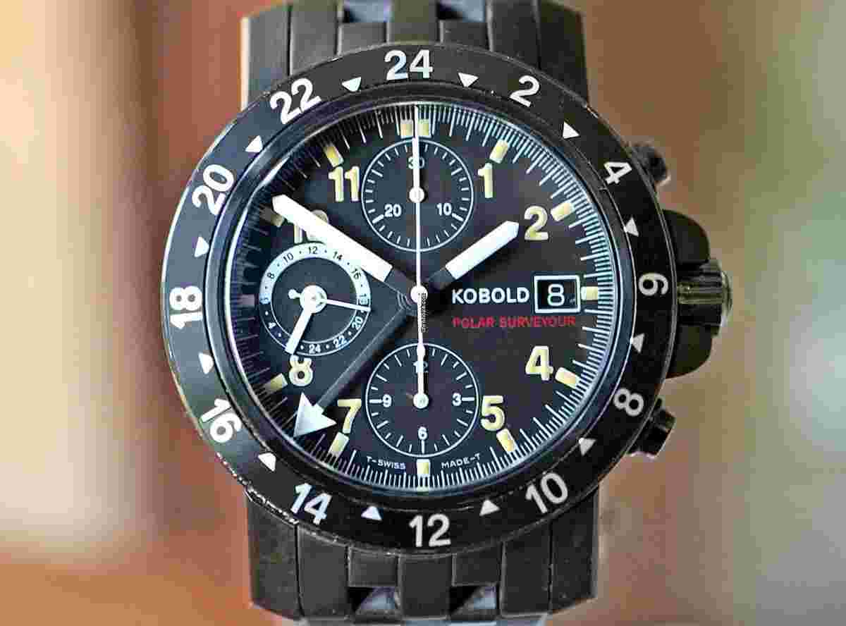 Kobold
Polar Surveyour GMT Chronograph Date Steel Black PVD 41mm Ref. KD915453