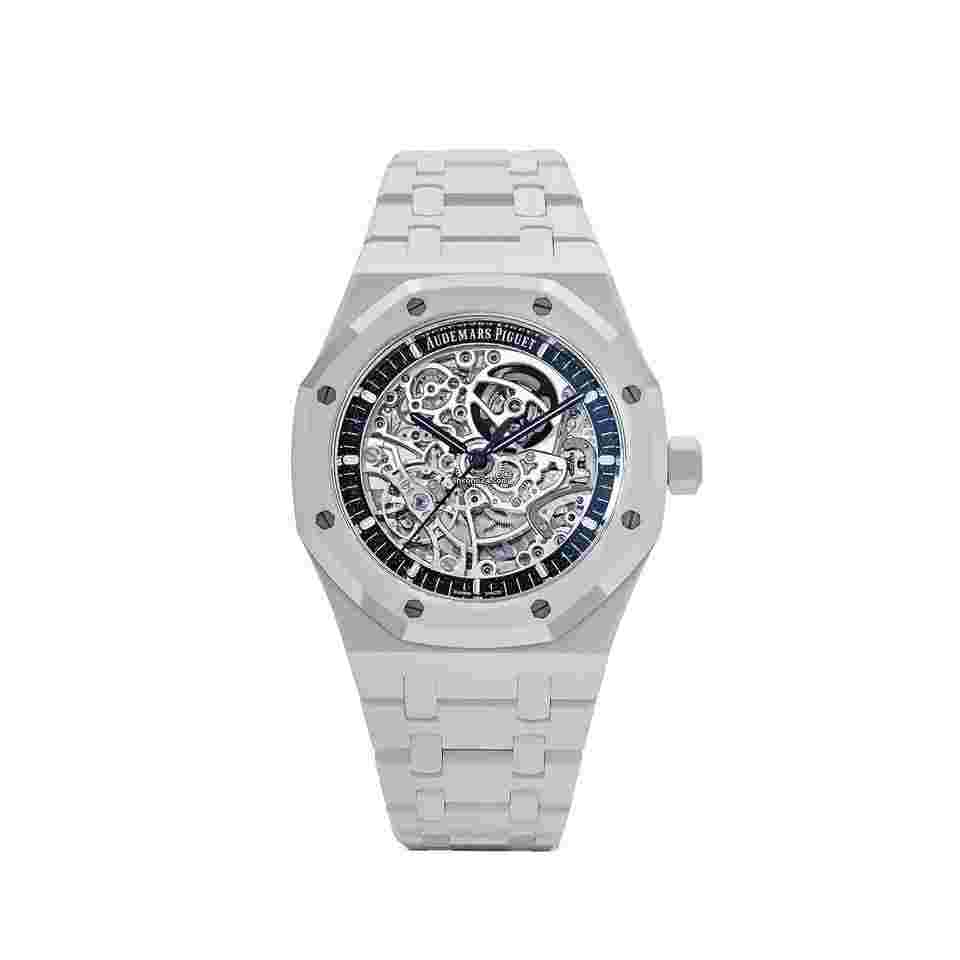 Audemars Piguet Royal Oak Double Balance Wheel Openworked
15416CB.OO.1225CB.01 Double Balance Wheel Openworked White Ceramic (2024)