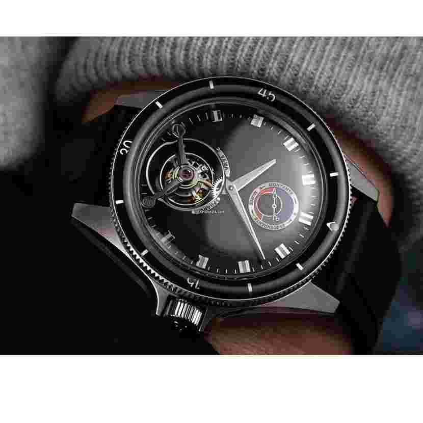 Yema
Yachtingraf Steel Tourbillon Mareographe 75th anniversaire Ltd Ed.