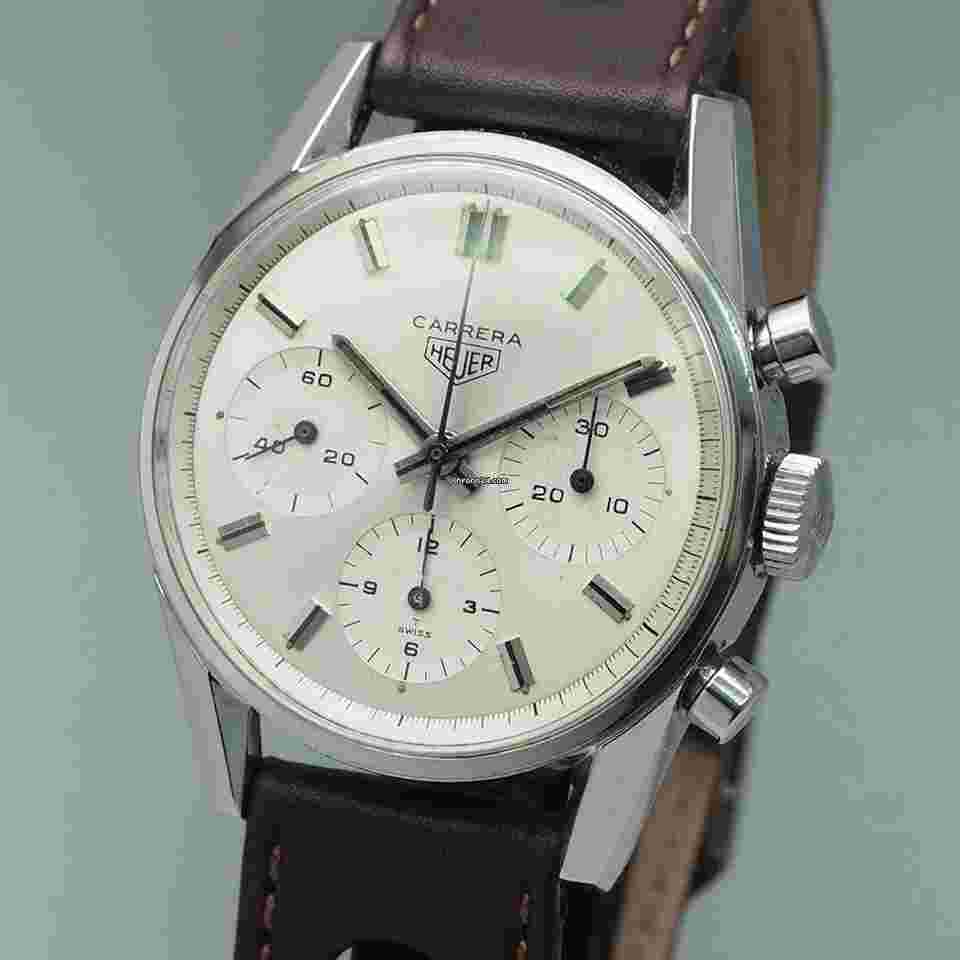 Heuer
Carrera Chronograph Vintage 2447S Stahl/Leder