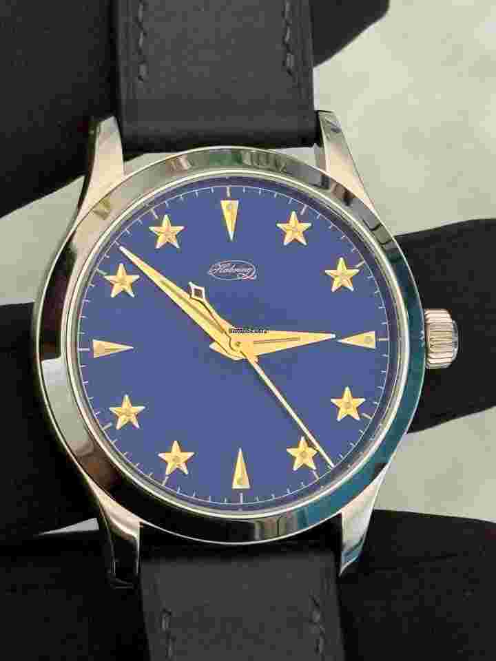 Habring²
Erwin Star SJX Limited Edition 50 Blue Stainless Steel 38.5mm Manual FULL SET 2021