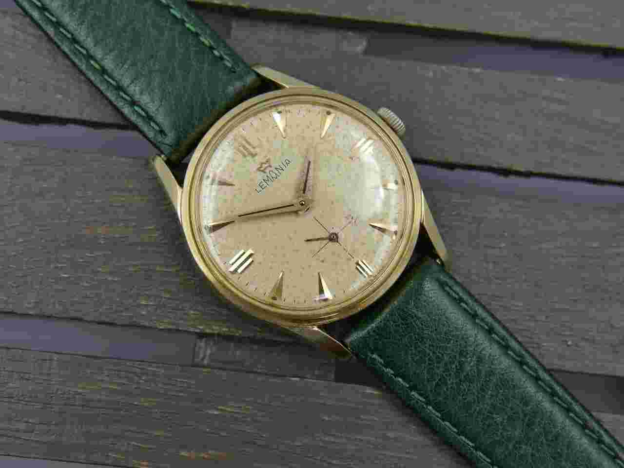 Lemania ref. 918 2 KO cal. 3000 gold pl serviced vintage 60s