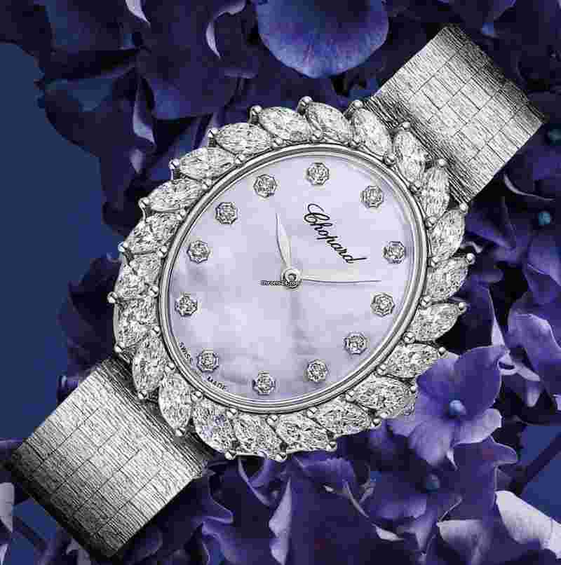 Chopard
L’Heure du Diamant Ethical White Gold Diamond Oval Ladies Watch 10A326-1106