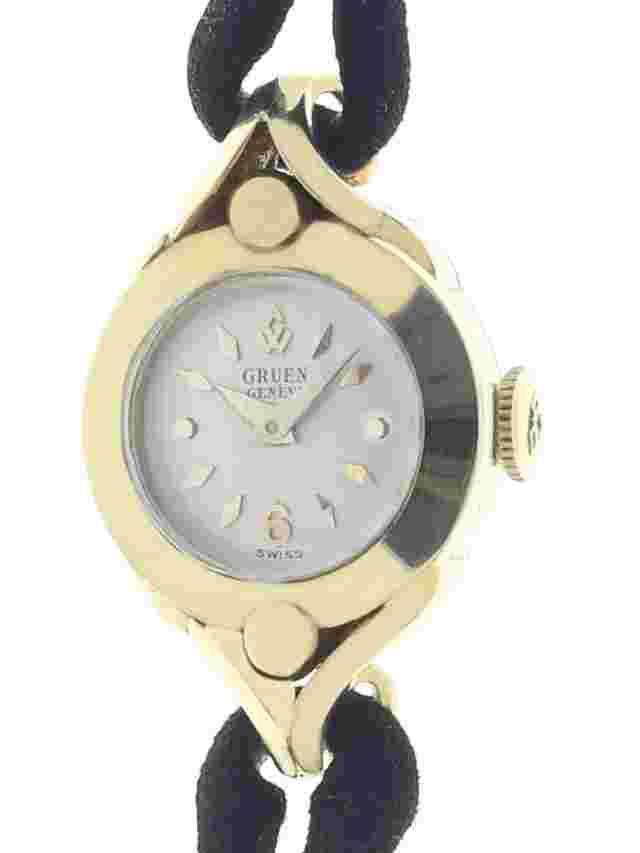 Gruen Genève NOS 18 k Yellow Gold 1950s