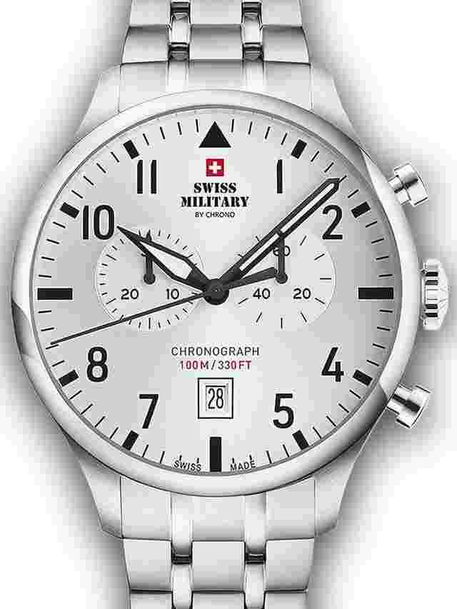 Swiss Military SM34098.02 Vintage Chronograph Herrenuhr 43mm 10ATM