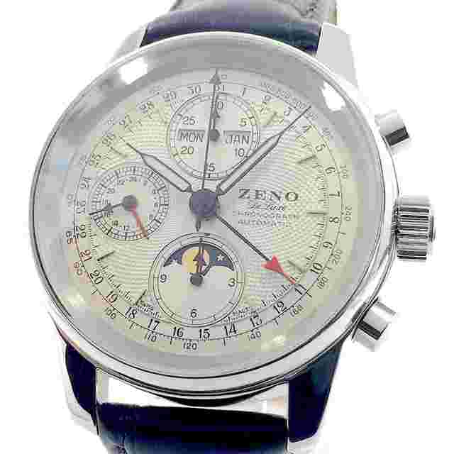 Zeno-Watch Basel (like new & unworn) Classic Triple-Date Moonphase Automatic Chronograph 6665 QQII