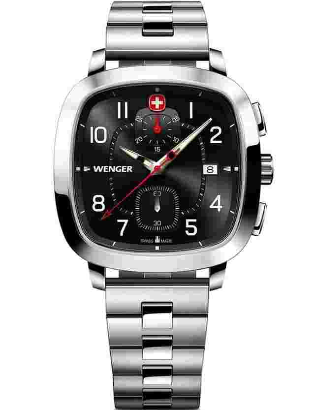 Wenger 01.1933.109 Herrenuhr Vintage Sport Chronograph 40mm 5ATM