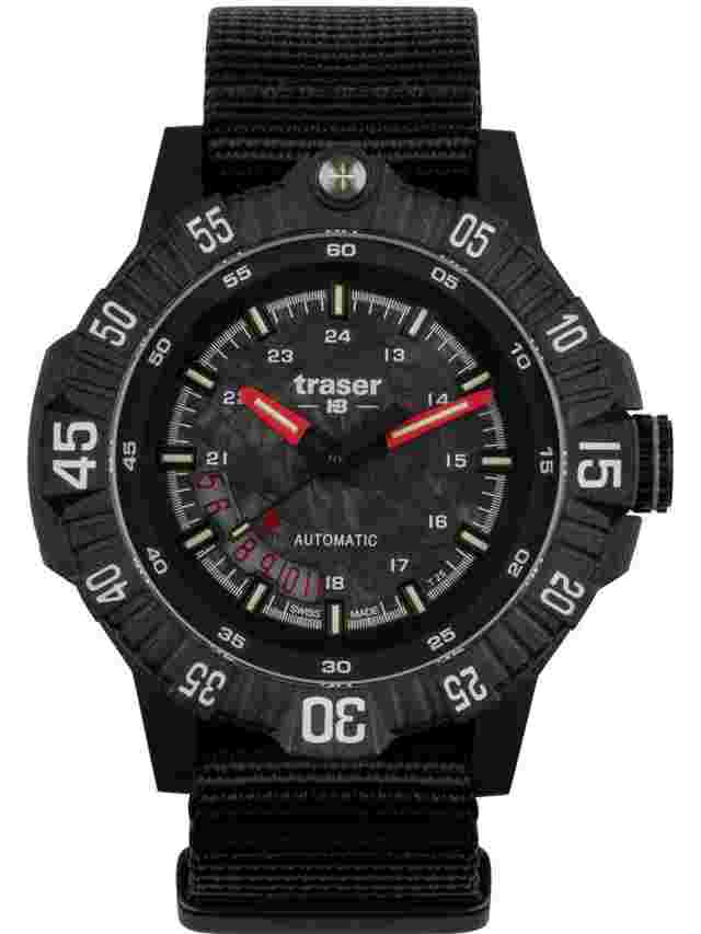 Traser H3 111355 Herrenuhr P99 A Tactical Carbon Automatik 46mm 20ATM