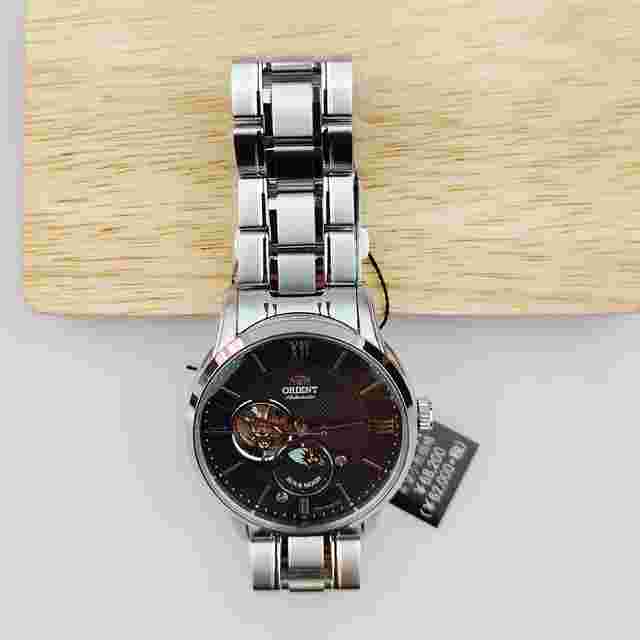 Orient Sun and Moon SUN&MOON analog Mechanical metal strap watch RN-AS0001B