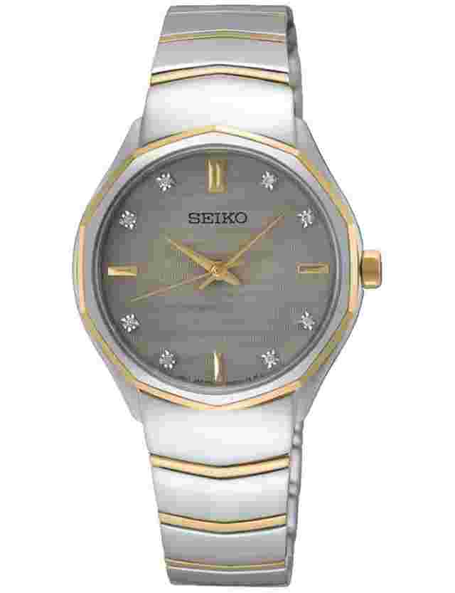 Seiko Classic SUR616P1 Damenuhr Classic Quarz Diamonds 30mm 5ATM