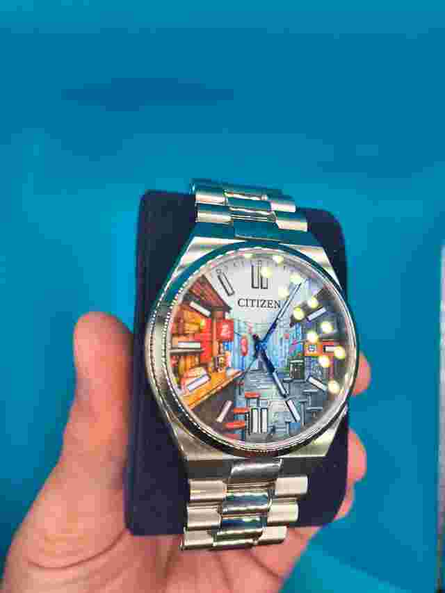 Citizen Dial Stainless Tsuyosa Watch Black Citizen Customized by Ifl watches(Tokyo concept)