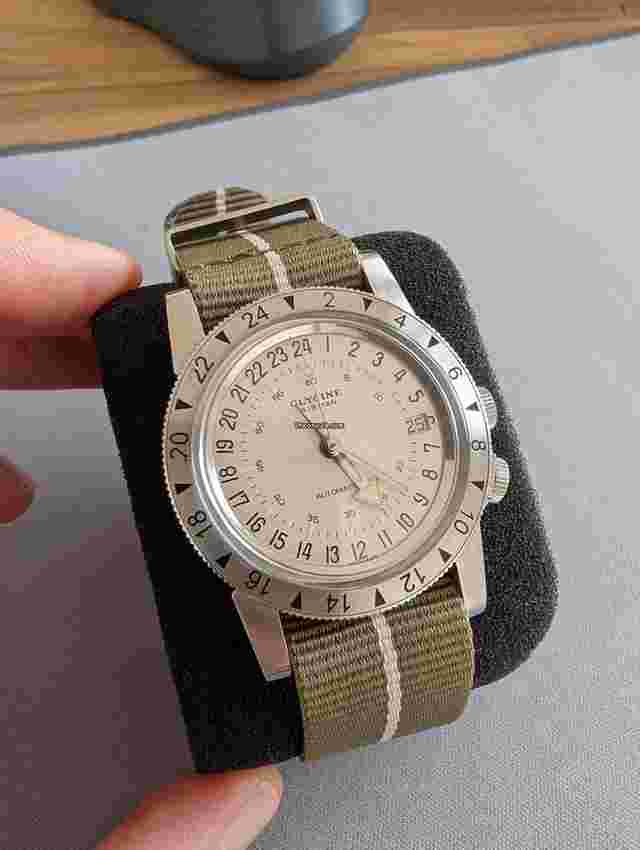 Glycine Airman N1 water resistant with ETA limited edition 1000pz White VERY RARE