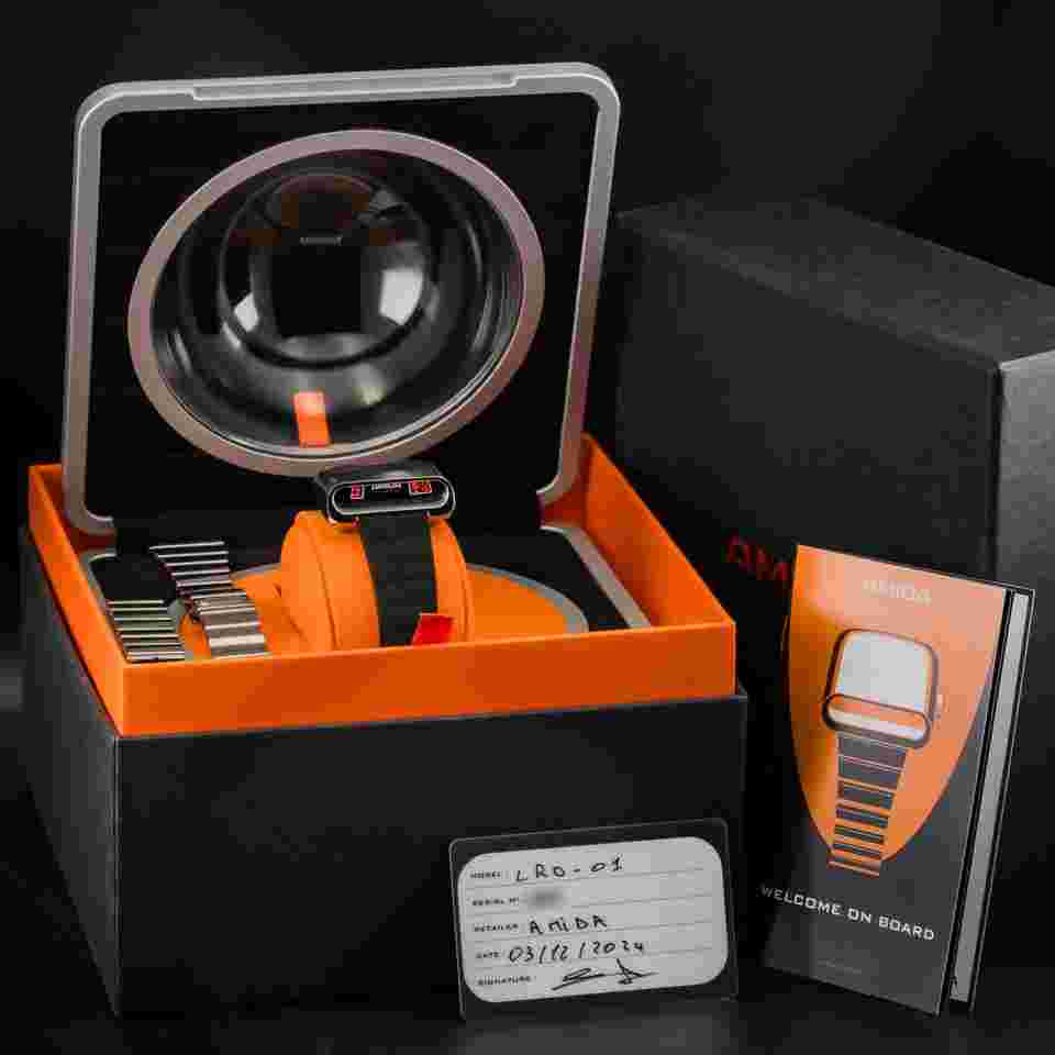 Amida Digitrend LRO-01 39mm Steel Edition 2024 Complete Includes Alcantara strap and Steel Bracelet Full Warranty