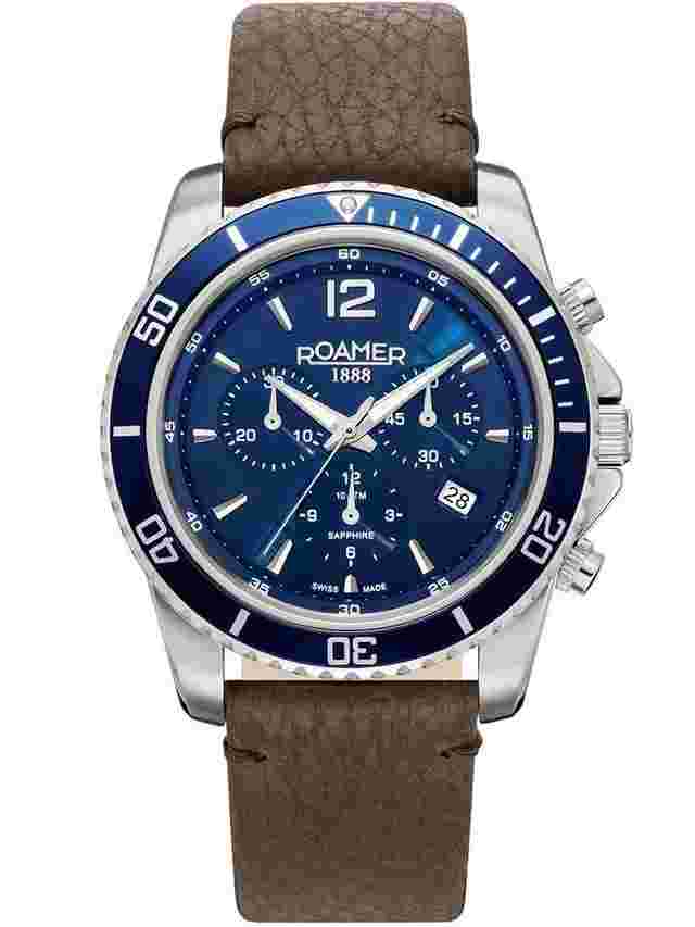 Roamer 862837 41 45 02 Herrenuhr Nautic Chrono 100 Chronograph 43mm 10ATM