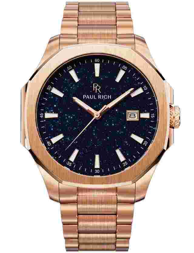 Paul Rich PR-46698 Herrenuhr Mercer Aventurine Rose Gold Blue 40,5 mm 5ATM