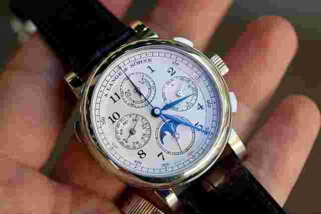 A. Lange & Söhne 1815 Rattrapante Perpetual Calendar 421.025 Platinum In Stock in USA