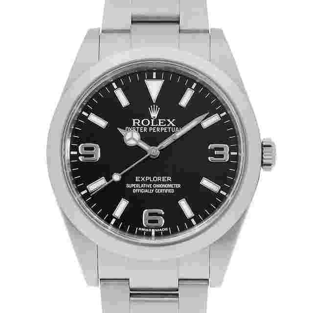 Rolex Explorer I early model blackout 214270 black Random Number USED mens
