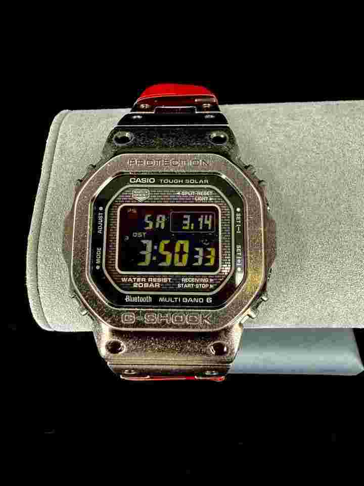 Casio G-Shock GMW-B5000V Black aged IP (Ion Plating) Unused and Authenticated (with Authentication Tags attached)