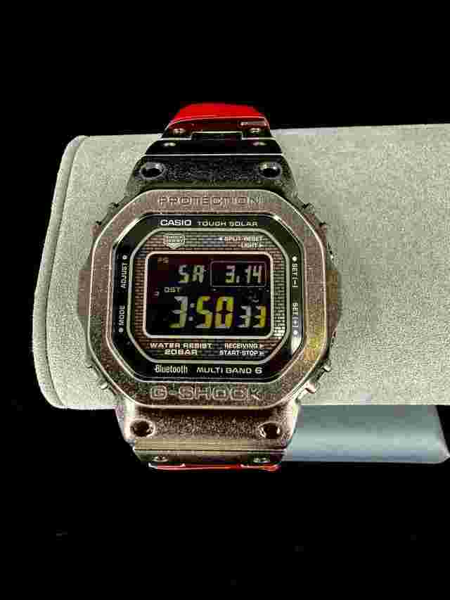 Casio G-Shock GMW-B5000V Black aged IP (Ion Plating) Unused and Authenticated (with Authentication Tags attached)