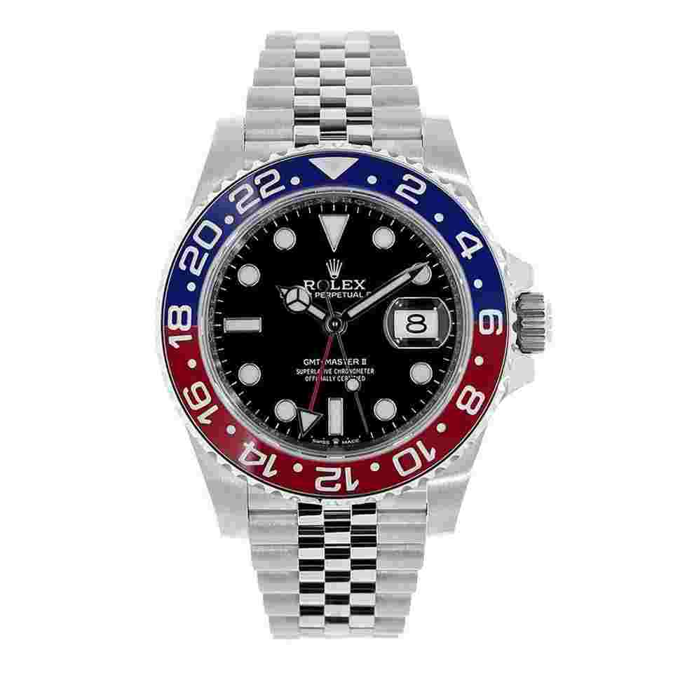Rolex GMT-Master II 126710BLRO "Pepsi" Stainless Steel Black Dial Jubilee Bracelet 40 mm