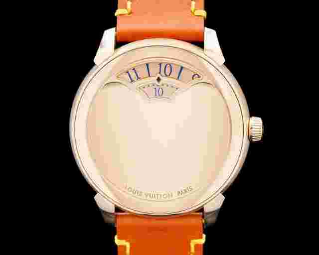 Louis Vuitton W9PG11 Tambour Convergence 18K RG Champagne Dial 2025 UNWORN